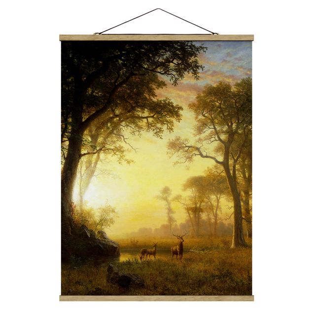 Albert Bierstadt Bilder Albert Bierstadt - Sonnenbeschienene Lichtung