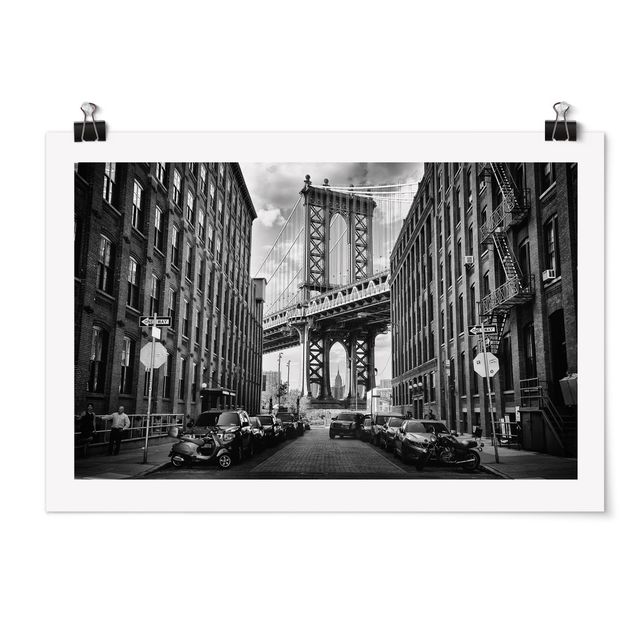 Poster - Manhattan Bridge in America - Querformat 2:3