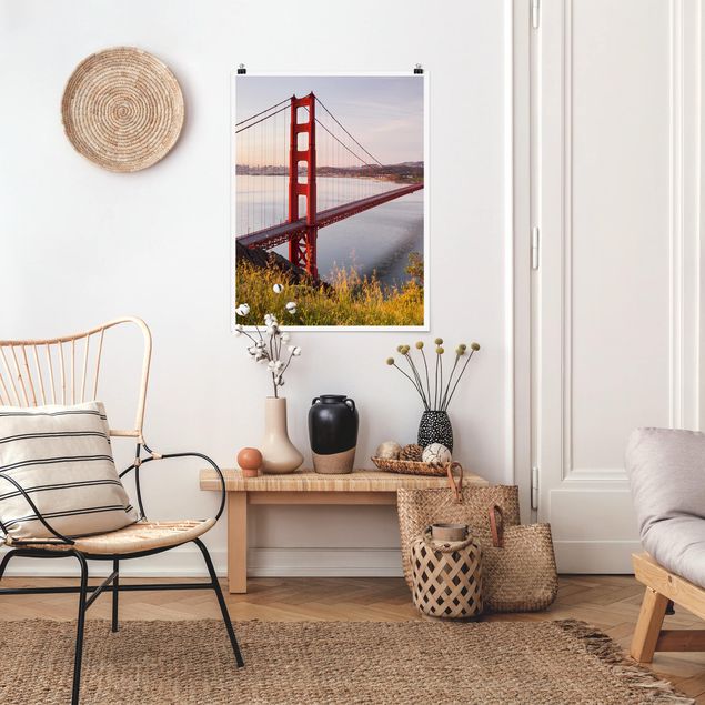Golden Gate Bridge in San Francisco Poster im Hochformat 3:4 | Bilderwelten