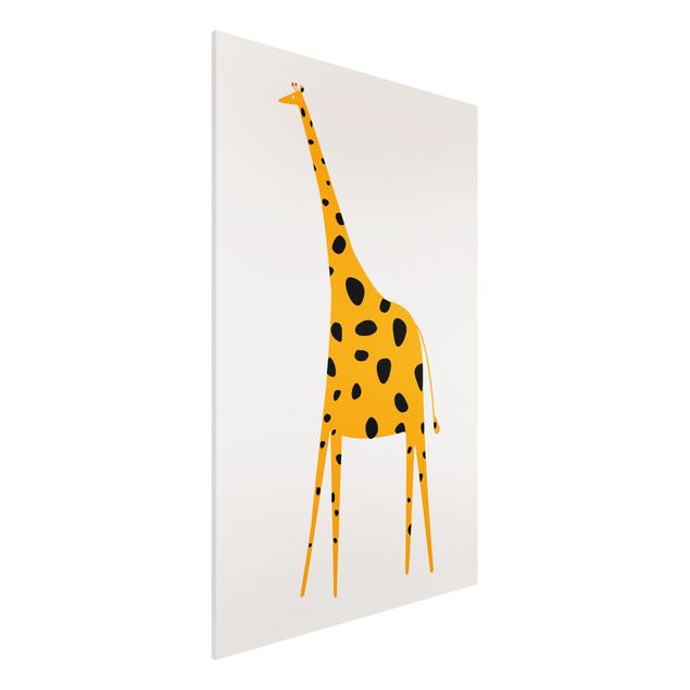 Wandbilder Tiere Gelbe Giraffe