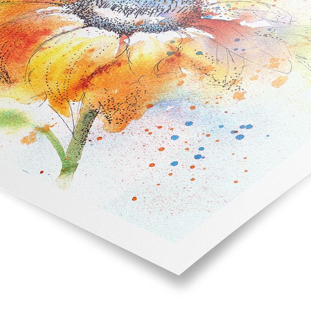 Poster kaufen Painted Sunflower