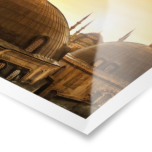 Poster - Über den Dächern von Istanbul - Quadrat 1:1