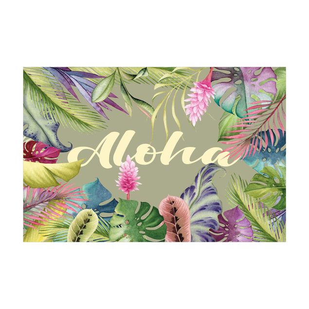 Teppich Blumen Tropical Aloha