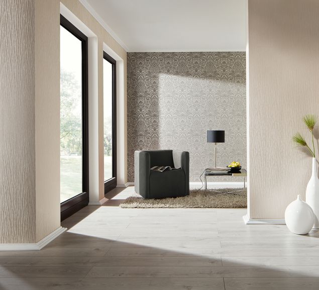 Braune Tapete Architects Paper Luxury wallpaper in Braun Metallic - 304306