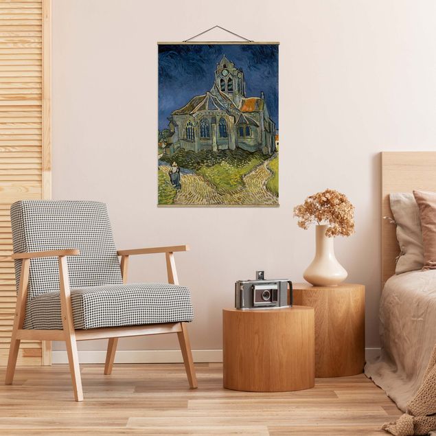 Kunstdruck Pointillismus Vincent van Gogh - Kirche Auvers-sur-Oise
