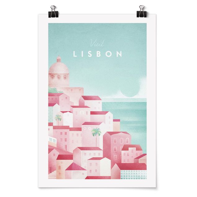 Retro Poster  Reiseposter - Lissabon