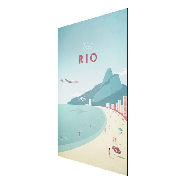 Alu Dibond Druck Reiseposter - Rio de Janeiro