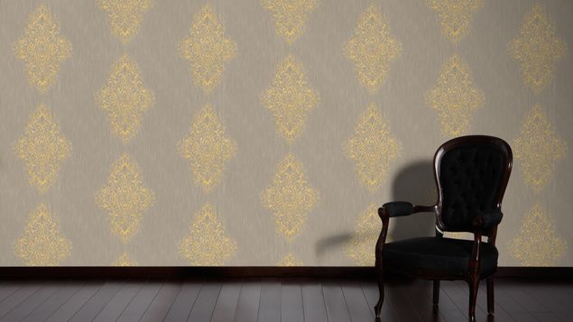 Mustertapete Architects Paper Luxury wallpaper in Beige Metallic - 319453