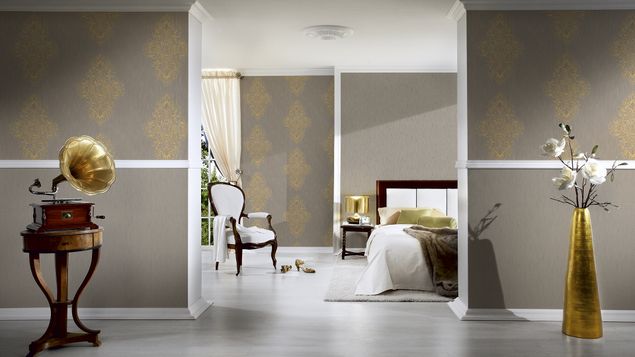 Fototapete modern Architects Paper Luxury wallpaper in Beige Metallic - 319453