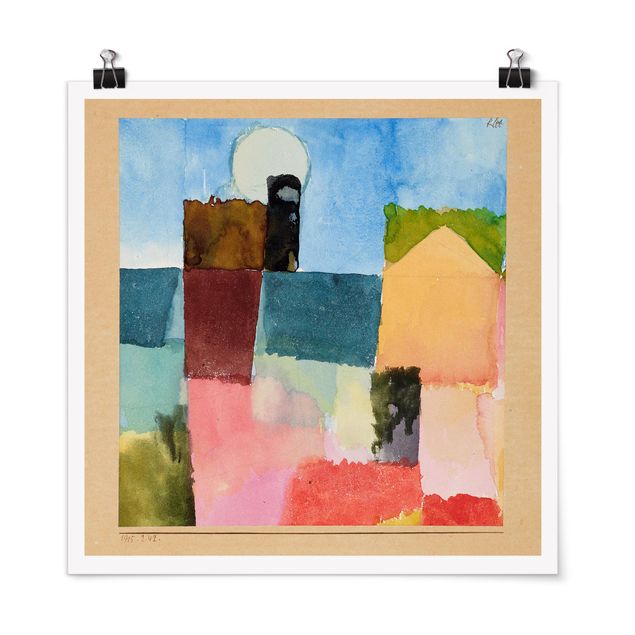 Wandbilder abstrakt Paul Klee - Mondaufgang