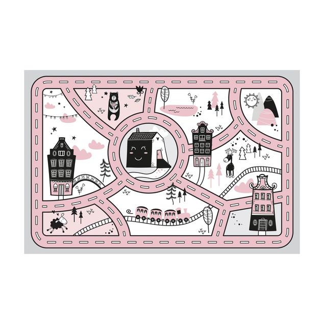 Straßenteppich Skandinavien - Die rosane Stadt