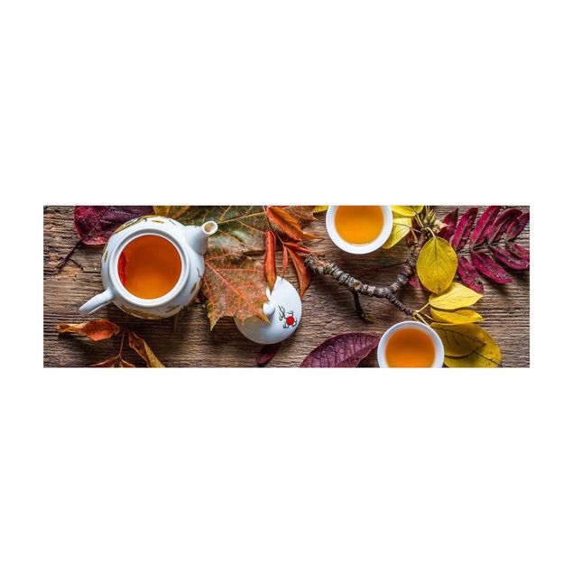 Teppich orange Tee im September