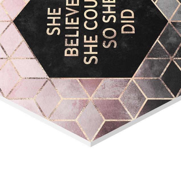 Hexagon Bild Forex - She Believed She Could Rosé Gold