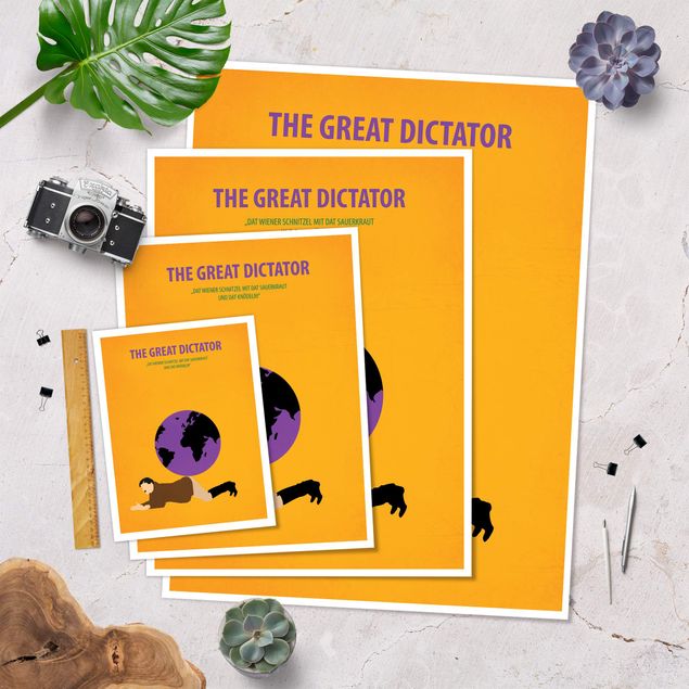 Poster - Filmposter The great dictator - Hochformat 4:3