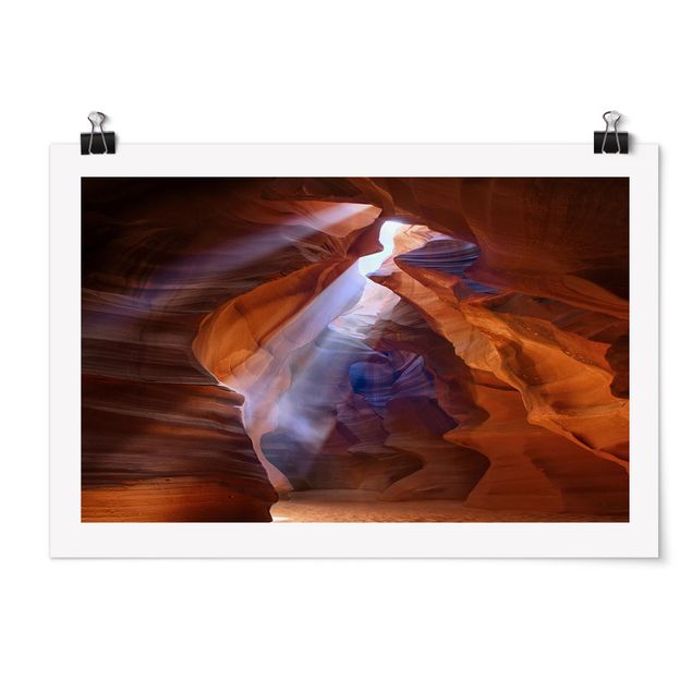 Poster - Lichtspiel im Antelope Canyon - Querformat 2:3