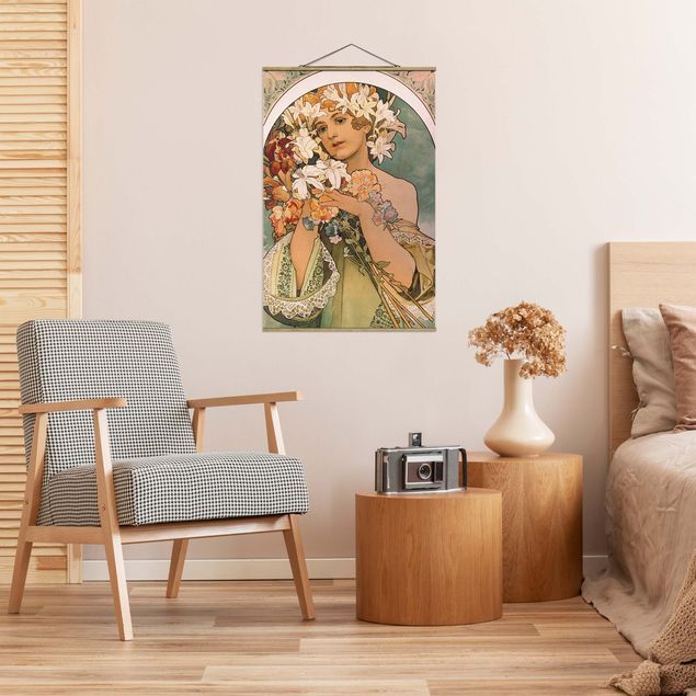 Wandbilder Alfons Mucha - Blume