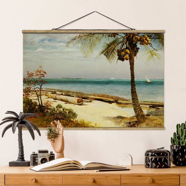 Kunstdrucke Romantik Albert Bierstadt - Küste in den Tropen