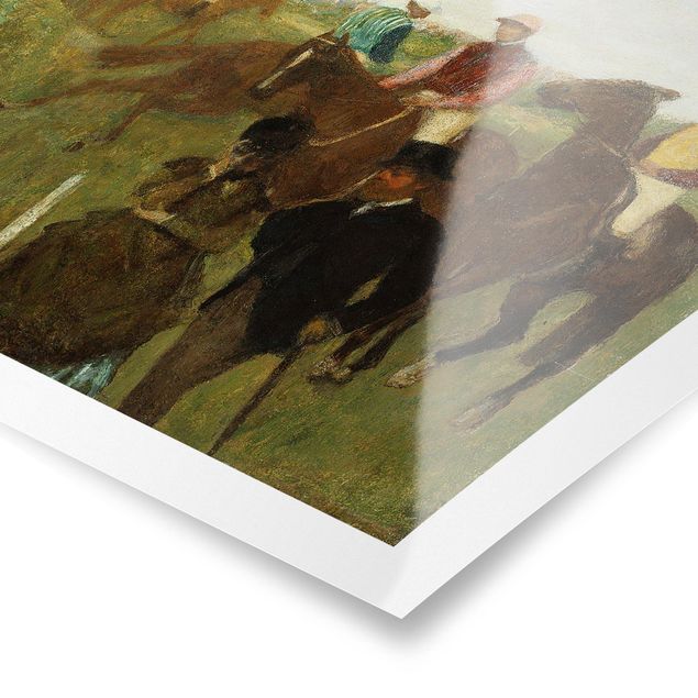 Wandbilder Edgar Degas - Jockeys auf Rennbahn