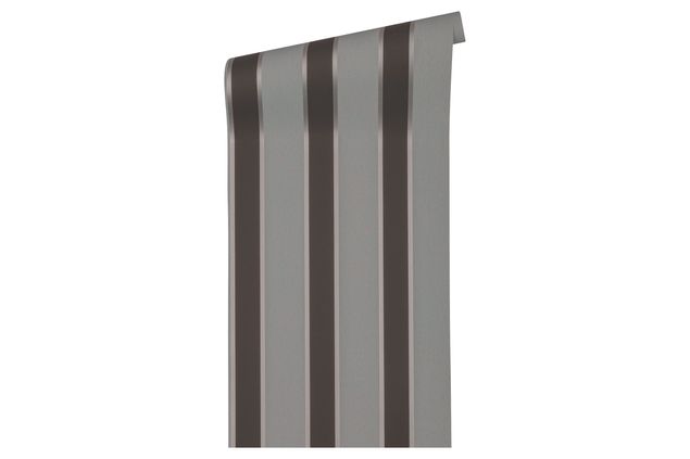 Tapeten mit Muster Architects Paper Alpha in Grau Metallic Schwarz - 333294