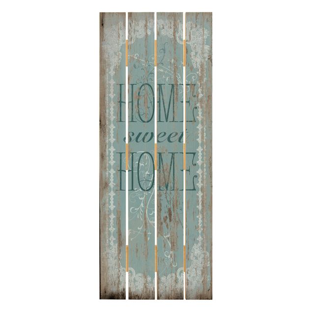 Wandbild Holz Sweet Home