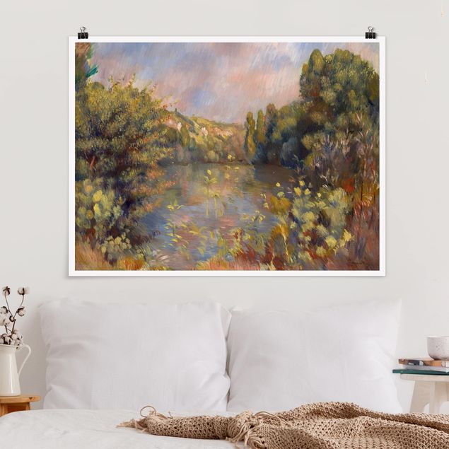 Kunstdrucke Impressionismus Auguste Renoir - Landschaft mit See