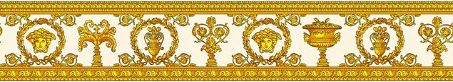 Tapeten Versace wallpaper Versace 3 Vanitas in Gelb Metallic Orange - 343052