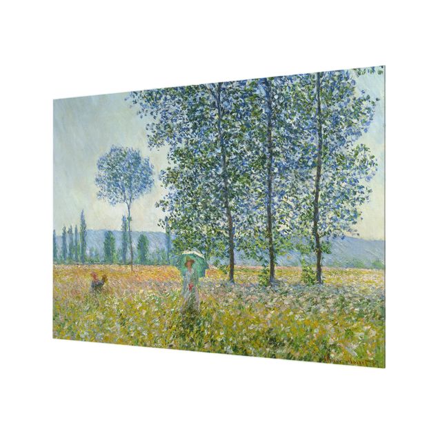 Küchenspritzschutz Claude Monet - Felder im Frühling