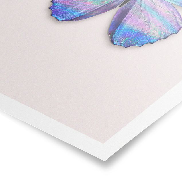 Bilder für die Wand Holografischer Schmetterling