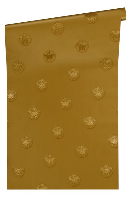 Tapeten mit Muster Versace wallpaper Versace 3 Vanitas in Gelb Metallic - 348624