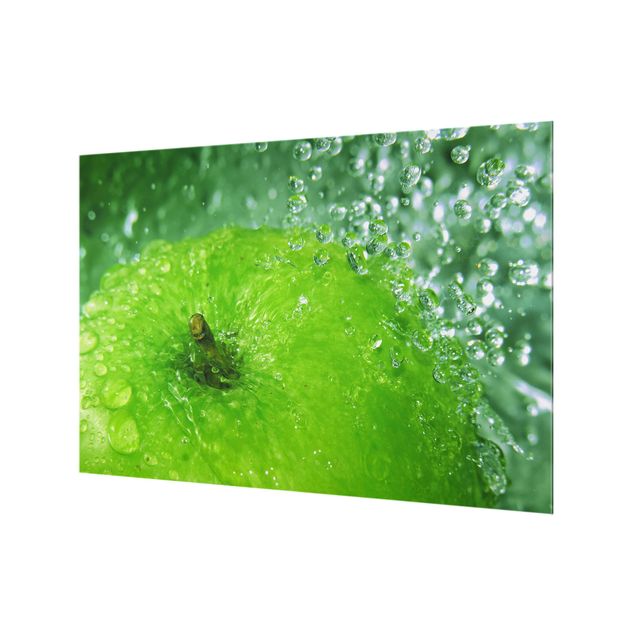 Spritzschutz Glas - Green Apple - Querformat - 3:2