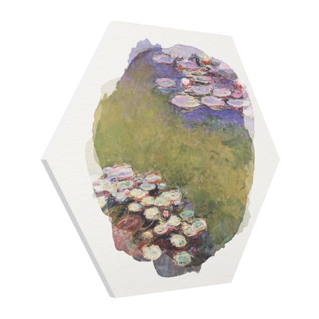 Schöne Wandbilder Wasserfarben - Claude Monet - Seerosen
