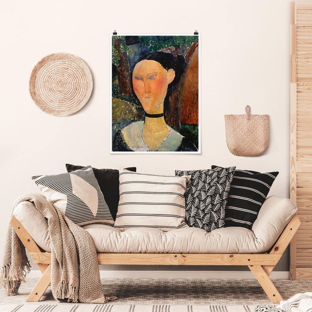 Kunstkopie Poster Amedeo Modigliani - Junge Frau