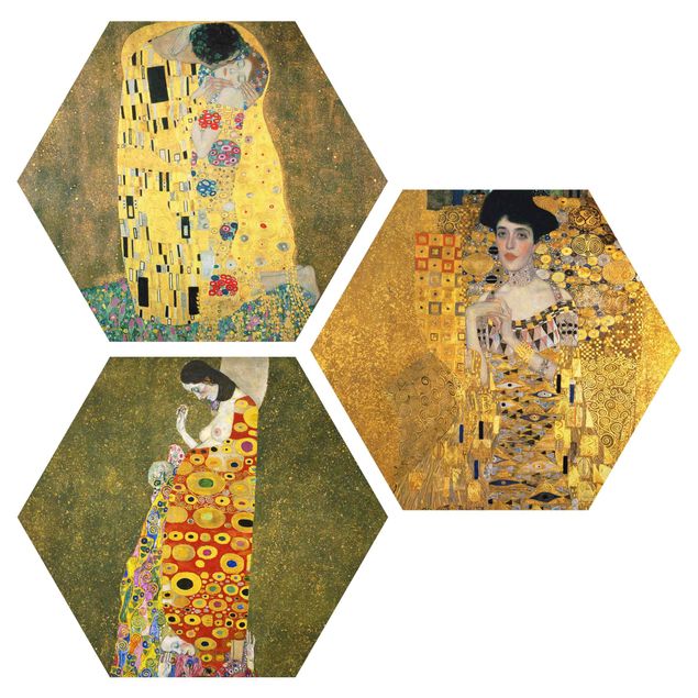 Alu Dibond Bilder Gustav Klimt - Portraits