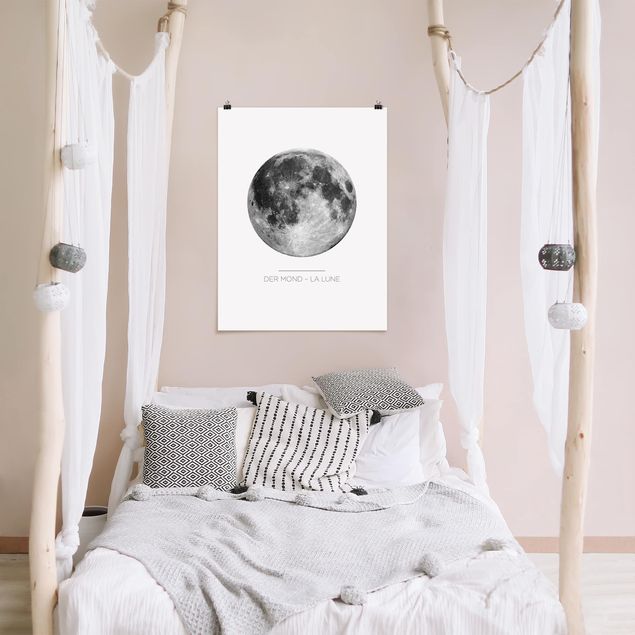 Sprüche Poster La Luna - Der Mond