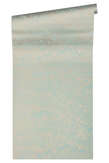 Tapeten Muster Architects Paper Absolutely Chic in Metallic Blau Grün - 369722