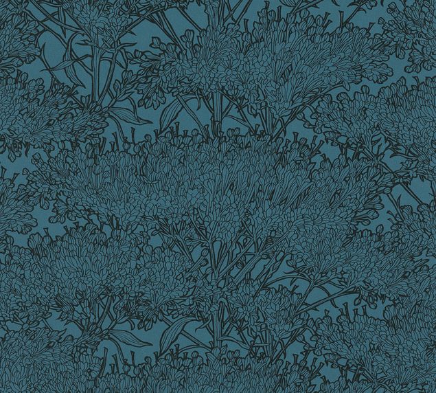 Tapete Architects Paper Absolutely Chic in Blau Schwarz - 369726