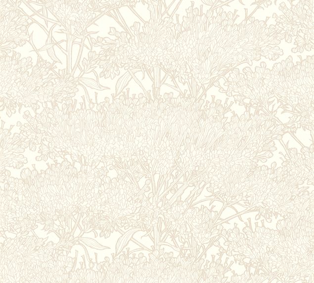Tapete Architects Paper Absolutely Chic in Metallic Creme Weiß - 369727