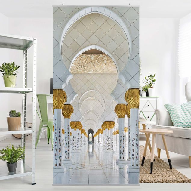 Raumteiler Vorhang Moschee in Abu Dhabi