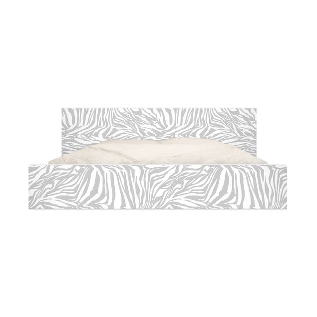 Selbstklebefolie bunt Zebra Design hellgrau Streifenmuster