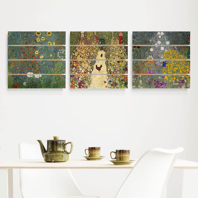 Bilder Jugendstil Gustav Klimt - Im Garten