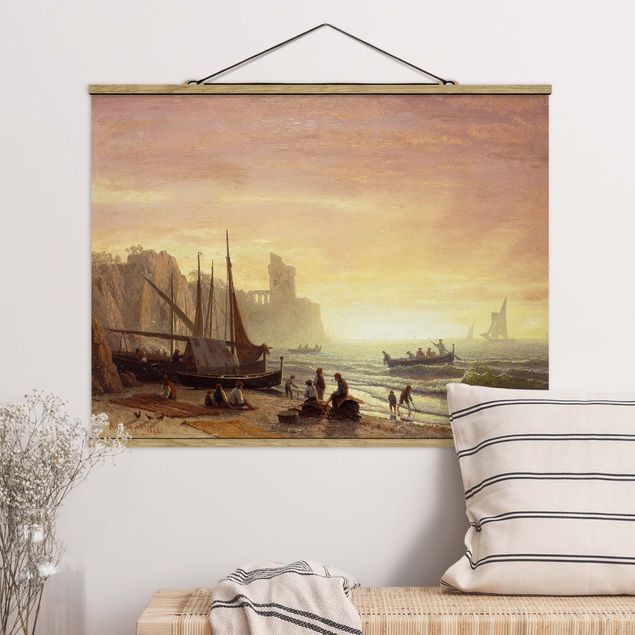 Romantik Bilder Albert Bierstadt - Fischereiflotte