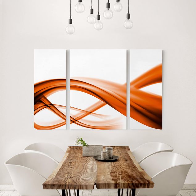 Wandbilder abstrakt Orange Element