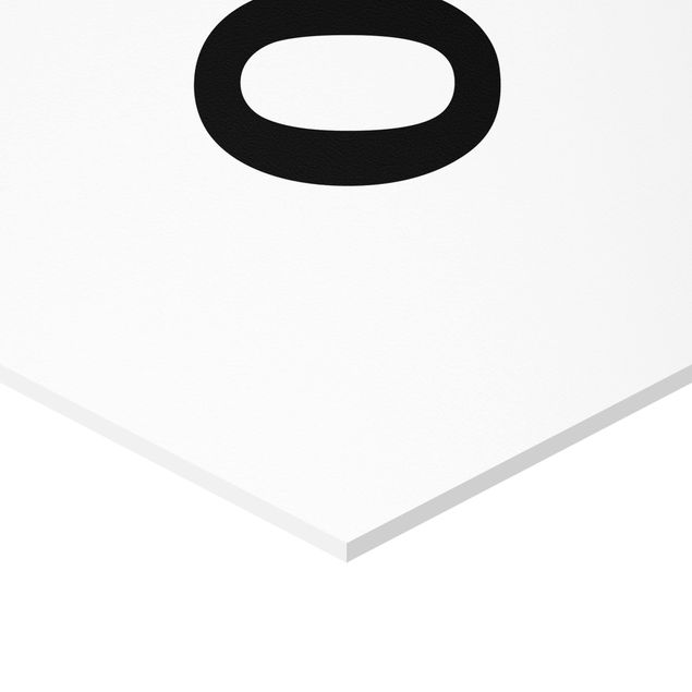 Hexagon Bild Forex - Buchstabe Weiß O