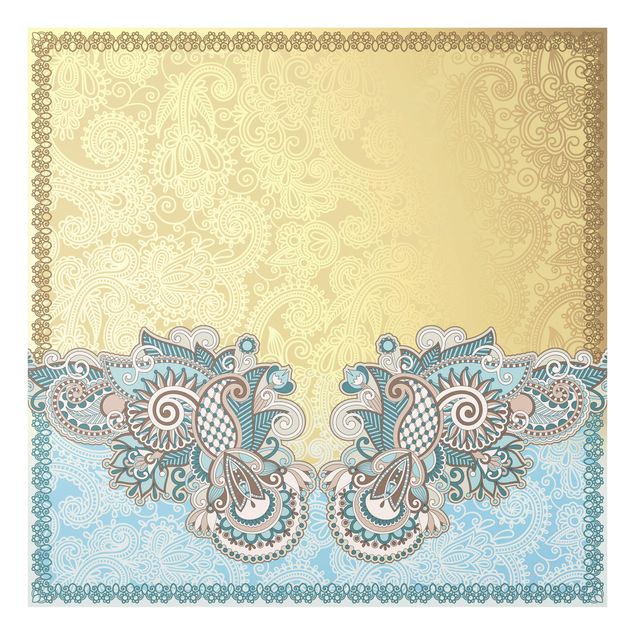 Glas Spritzschutz - Stamp Pattern - Quadrat - 1:1