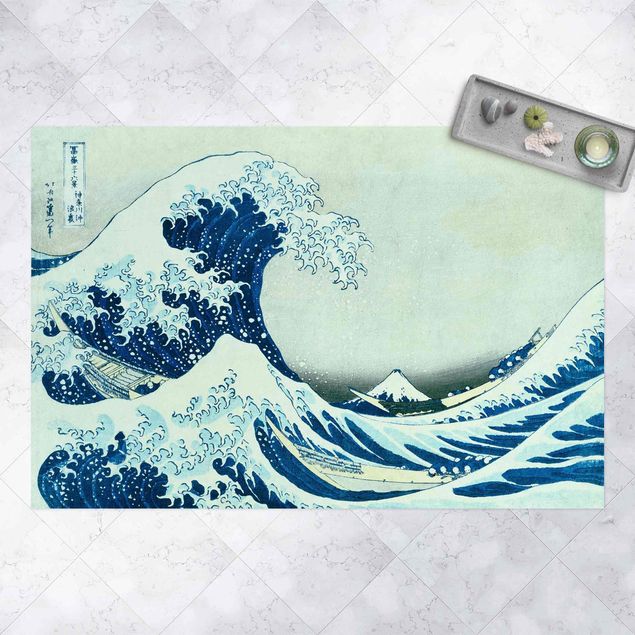 Aussen Teppich Katsushika Hokusai - Die grosse Welle von Kanagawa