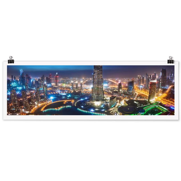 Poster - Dubai Marina - Panorama Querformat