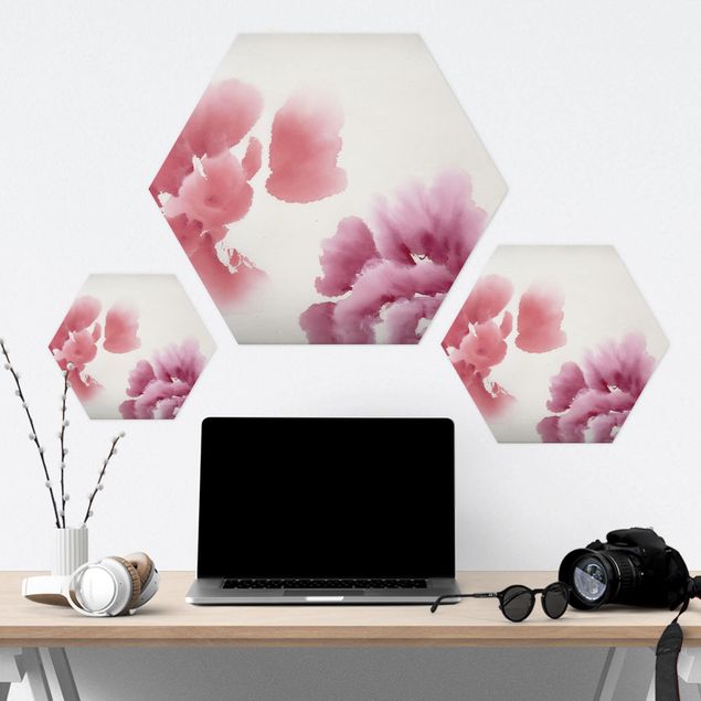 Hexagon Bild Forex - Künstlerische Flora II
