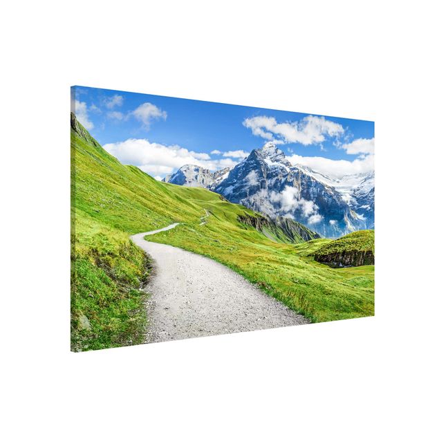 Magnettafel - Grindelwald Panorama - Hochformat 3:2