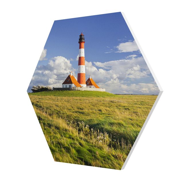 Hexagon Bild Forex - Leuchtturm in Schleswig-Holstein