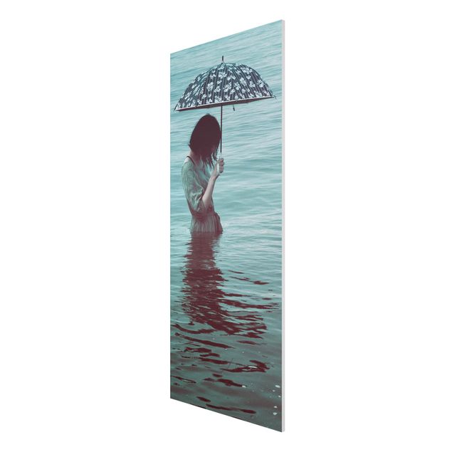 Forex Fine Art Print - Spaziergang im Wasser - Panel